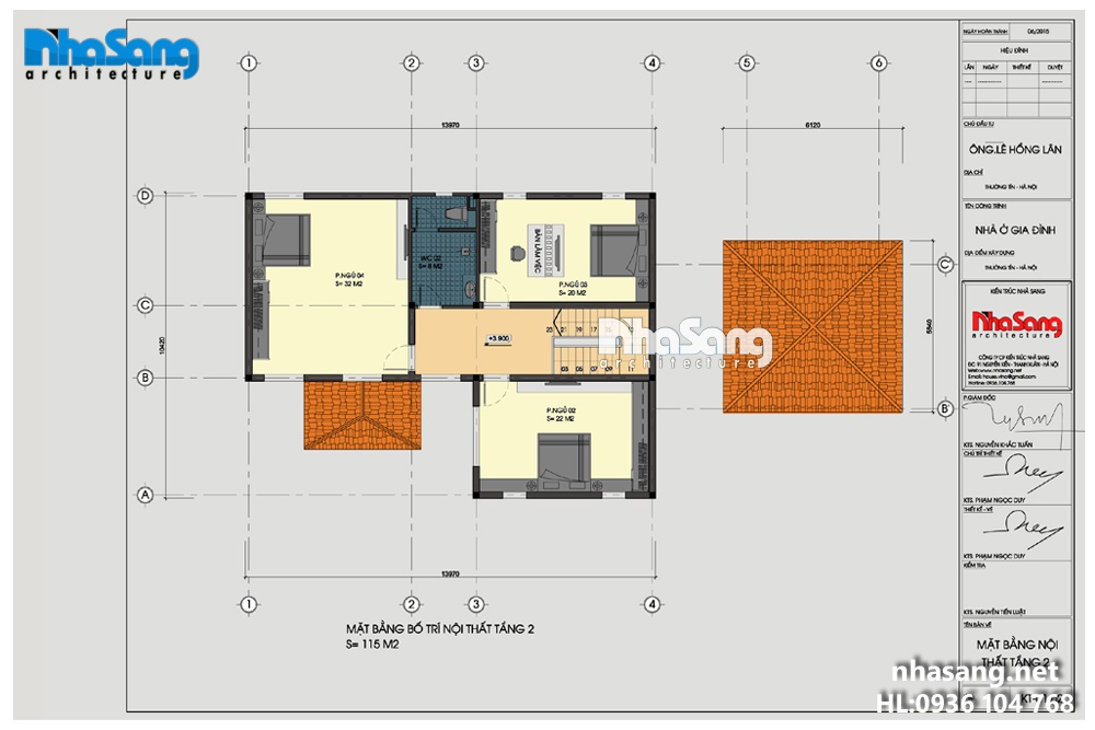 mẫu thiết kế nhà biệt thự vườn 2 tầng hình chữ l